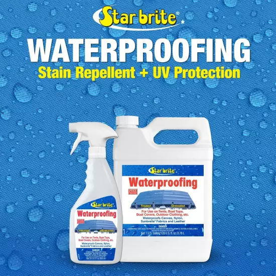 StarBrite 1 Gallon Waterproofing with PTEF 81900 Stain Repellent, UV Protection