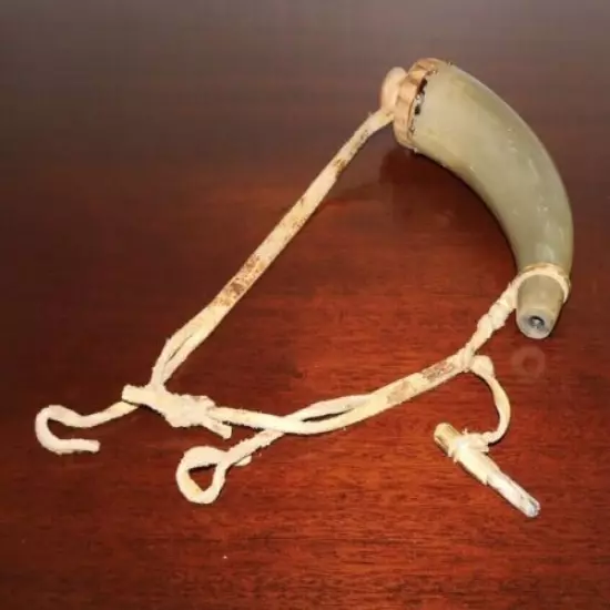 Authentic Vintage Powder Horn