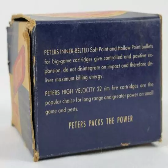 Vintage Peters Victor Field Load 12 GA Box EMPTY 12ga Gun Hunter Advertising A15