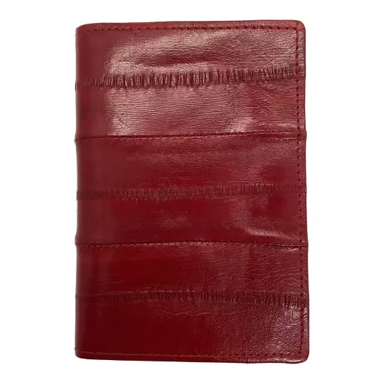 Genuine Eel Skin Leather Business Card ID Wallet Credit Card Case