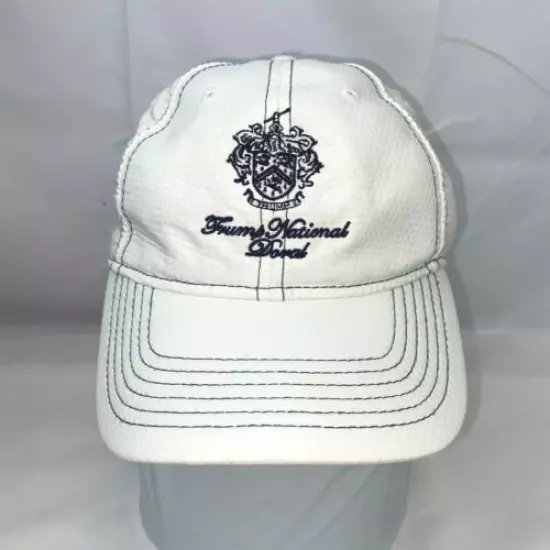 Trump National Doral Golf Cap Hat White Red Lightweight By AHEAD