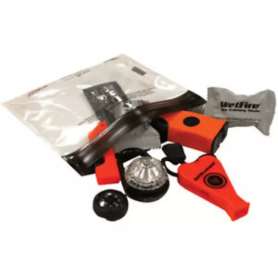 Ultimate Survival BASE Kit 3.0 Orange Firestarter Floating Whistle 20-703-01