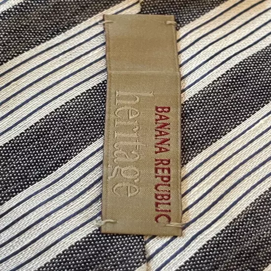 Banana Republic Heritage 66% Linen 34% Silk Men’s Neck Tie Made In USA Long