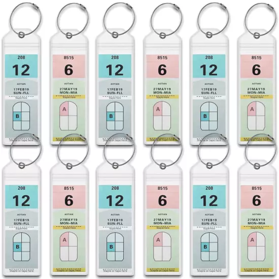 12X! *REUSABLE* Luggage Tag/eTag Holders for Royal Caribbean & Celebrity Cruise