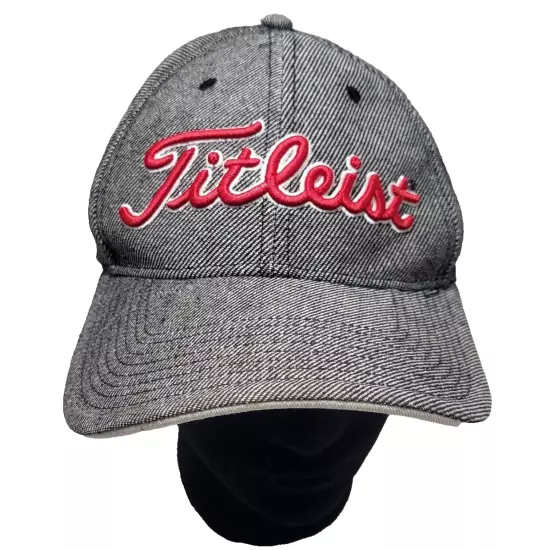 Titleist Baseball Golf Hat Strapback Adjustable Cap Gray Grey - One Size Fits