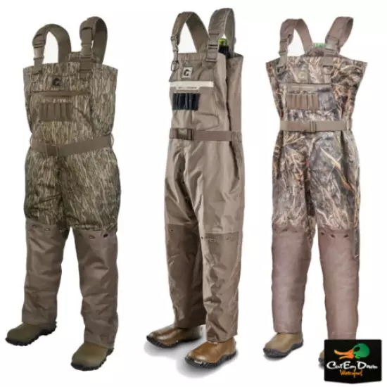 GATOR WADERS - MENS SHIELD INSULATED BREATHABLE CHEST WADERS - CAMO DUCK HUNTING