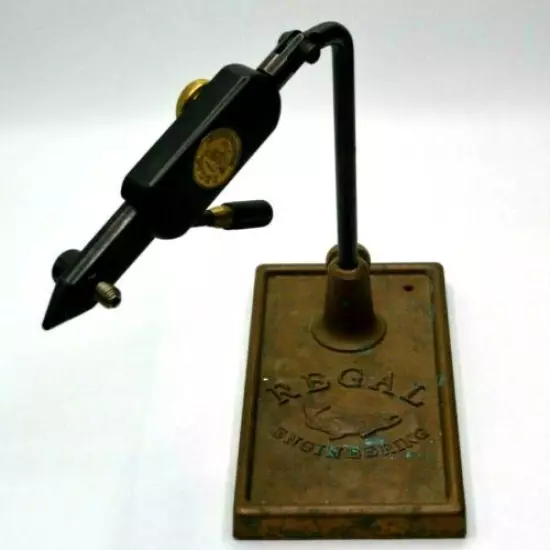 REGAL MEDALLION FLY TYING VISE WITH REGULAR JAWS & WEIGHTED BRONZE BASE