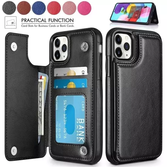 Wallet Card Case Cover Leather Magnetic For iPhone 15 16 PRO MAX 14 13 12 11 XS 