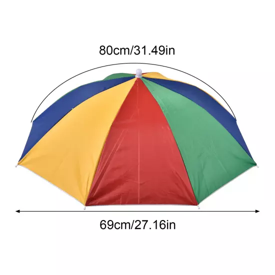 Umbrella HAT - Rain Sun Shade Sports Hiking Beach Fishing-Kids Adults Hands Free