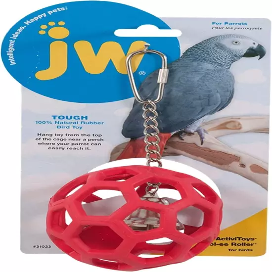 JW Pet Company Activitoys Hol-ee Roller 3.5'' diameter 7.75'' length, MULTI 