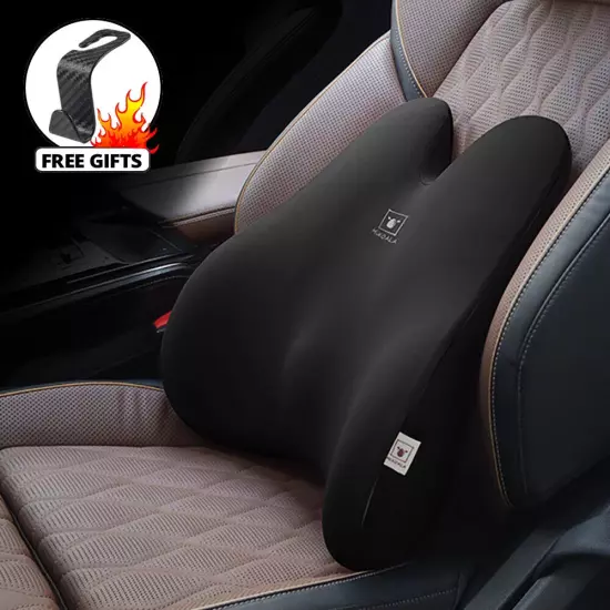 Car Headrest Neck Pillow Waist Pillow Car Seat Back Cushion Auto Lumbar Pillow