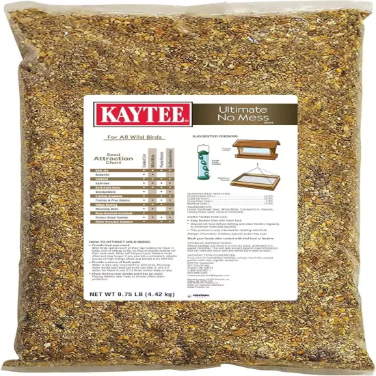 Kaytee Wild Bird Ultimate No Mess Wild Bird Food Seed For Cardinals, Finches, Ch