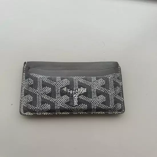 Authentic Goyard Saint Sulpice Card Holder - Grey