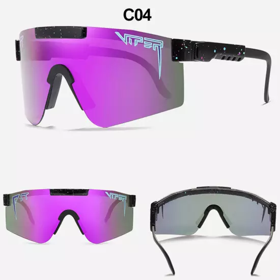 Integrated Lenses Polarized Sunglasses Wind Goggles Cycling Eyewear