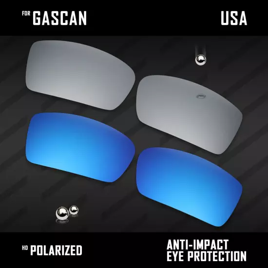 Anti Scratch Polarized Replacement Lenses for-Oakley Gascan OO9014 Options