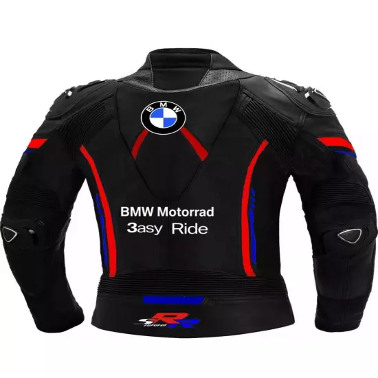 BMW Mens Leather MotorCycle MotorBike Racing Riding Jacket CE proved