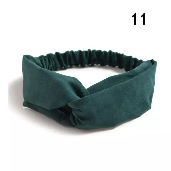 Elastic Stretch Knot Headbands Head wrap For Women Twist Cross Knotted Hairband@