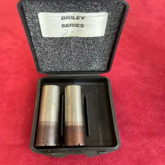 Briley S-25 Series 25 Vasco IC, Full Steel 12 Gauge Choke Tubes w/Case