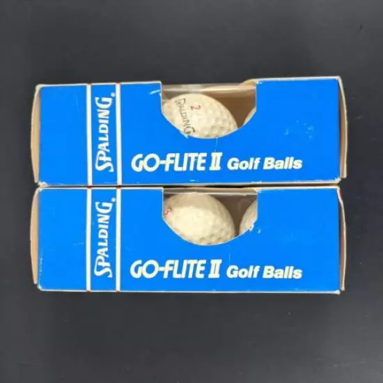 Spalding Golf Balls Go-Flite 2 Made USA (6 total)