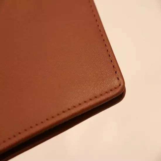 ROYCE LEATHER PASSPORT WALLET Tan Brown RFID Blocking NWT MSRP $125