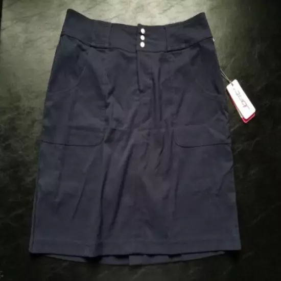 1 NWT WOMEN'S JOFIT BELTED SKORT, SIZE: 8, COLOR: MIDNIGHT (J329)