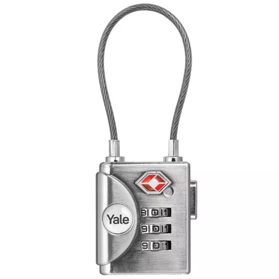 Yale TSA Approved Cable Luggage Locks with Combination for Travel, Backpack,