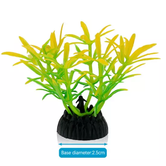 Aquarium Decorative Simulation Aquatic Plant Fish Tank Landscape Ornament Gra Sn