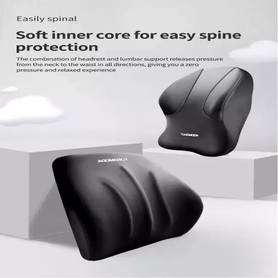 Car Neck Pillow Memory Foam Car Lumbar Support Universal Pillow Backrest Cushion