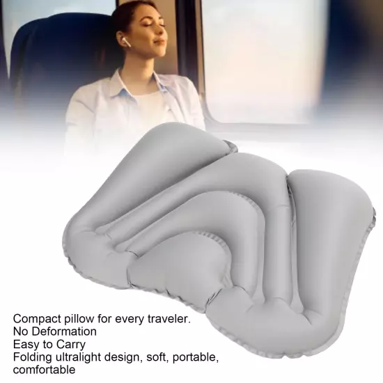 Folding Ultralight Inflatable Travel Pillow Compact Comfortable Ergonomic Inflat