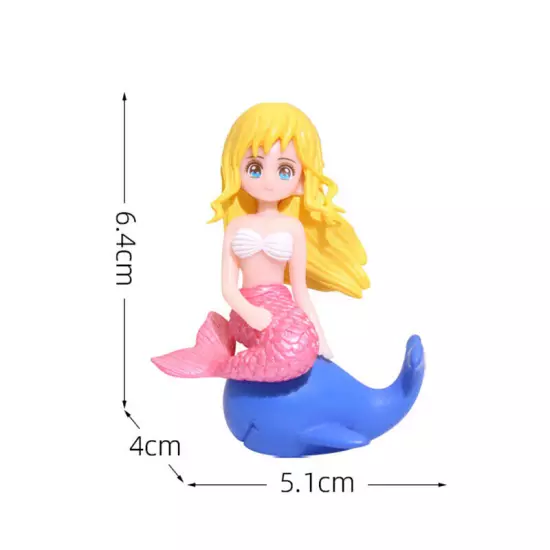 Aquarium Ornament Mermaid Resin Ornament Creative Cartoon Aquarium Decoration Sn