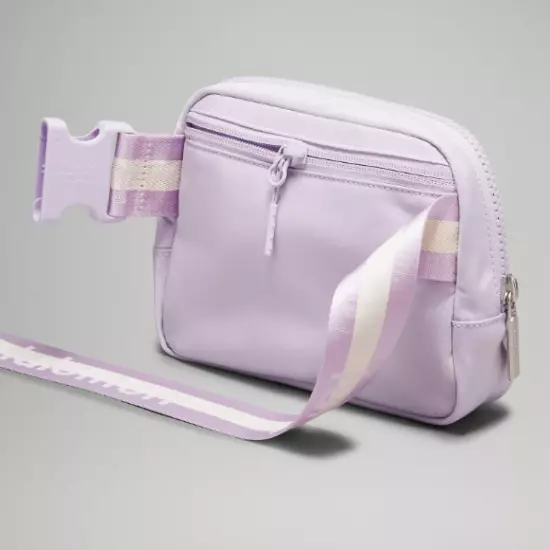 LULULEMON Everywhere Belt Bag 1L Wordmark Lilac Ether/White Opal/White NWT