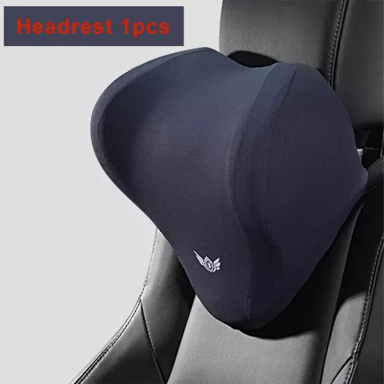 Curved Car Seat Headrest Car Neck Pillow Cushion Back Lumbar Support 