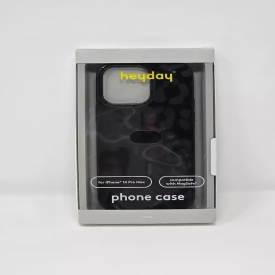 Heyday Apple iPhone 14 Pro Max Magsafe Black Leopard Phone Case - Open Box