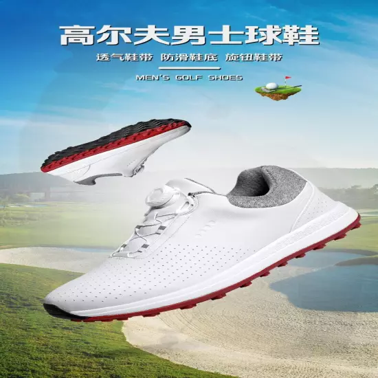 Waterproof Golf Shoes Men's Golf Sneakers Anti Slip Walking Shoes Big Size 40-47