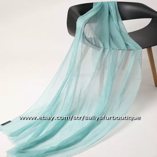 Sallys Pure Mongolian Cashmere 300s Wrap Shawl Ring Scarf Thin Soft 230 * 100 cm