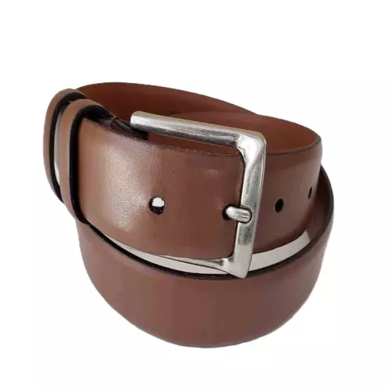 NORDSTROM Brown Dress Belt Brown Genuine Leather Men's Size 30 BEST FITS 28"