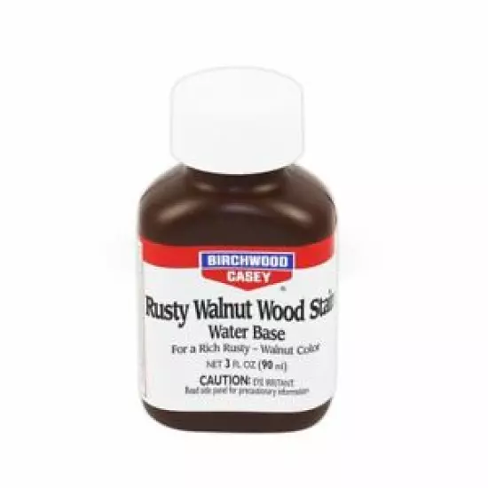 Rusty Walnut Stain 90ml by Birchwood Casey Wood Finish for Bearing