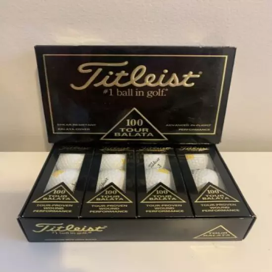 Titleist Tour Balata 100 Golf Balls (1) Dozen Brand New