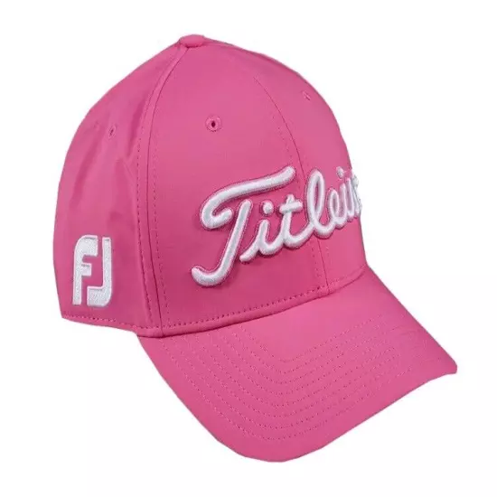 Titleist Golf Tour Performance PINK OUT Adjustable Golf Hat COLOR: Pink/White