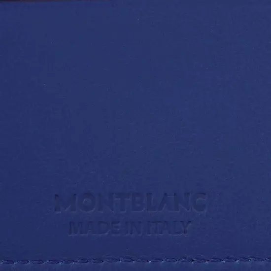 Montblanc Cobalt Leather 6cc Meisterstuck Selection Soft Wallet 130059