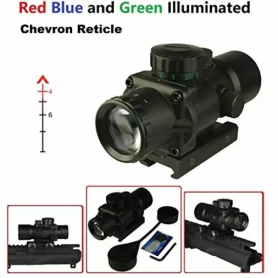 3.5X30 Prism Scope Compact Prismatic Riifle Scope Etched Glass Reticle