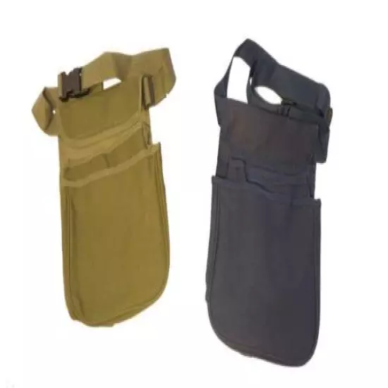 Double Pocket shotgun shooting Cartridge Pouch WITH 54" BELT choose blue/green