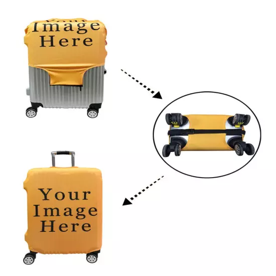 Colorful Luggage Suitcase Protector Cover Elastic Anti- Dust Scratch Case Bag