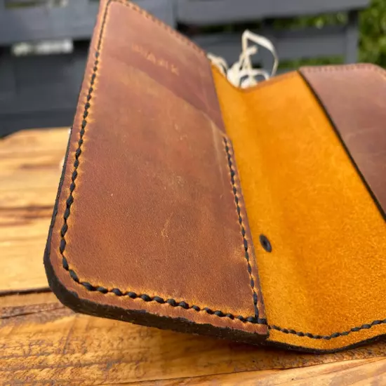 passport cover made of genuine leather. handmade.