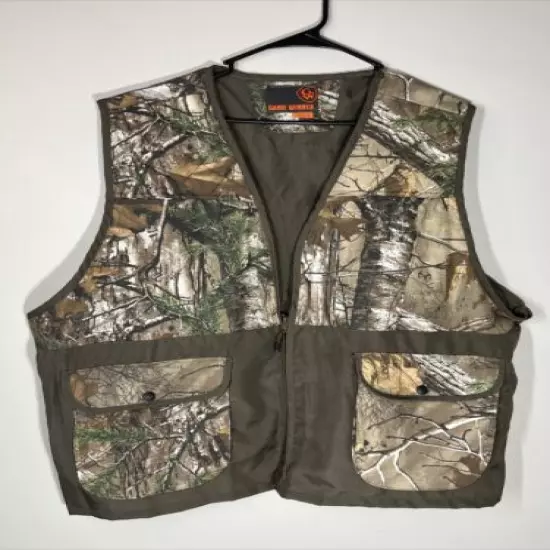 GAME WINNER GW Men's Camouflage Realtree XTRA Bird Dove Game Vest Size 3XL/4XL