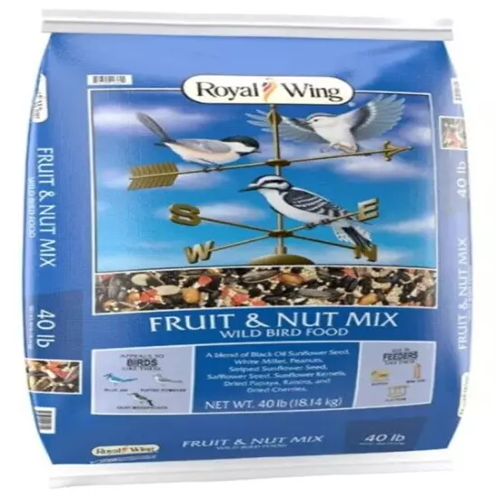 Royal Wing Fruit and Nut Mix Wild Bird Food 7, 20 or 40 LBS