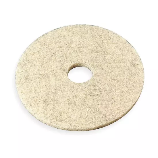 ABILITY ONE 7910-01-513-7447 Burnishing Pad,19 in Dia,Tan,PK5 3NE21