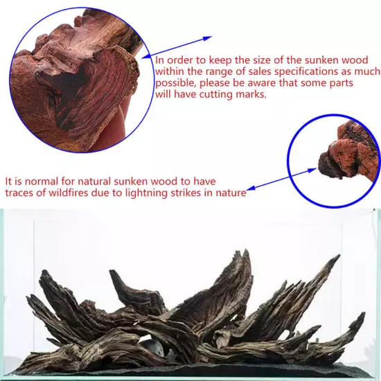 Natural Tree Trunk Driftwood Fish Tank Driftwood Aquarium Fish Decoration Ran Sn