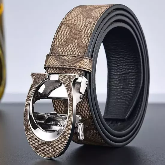 Luxury Canvas Leather Belt for Men and Women