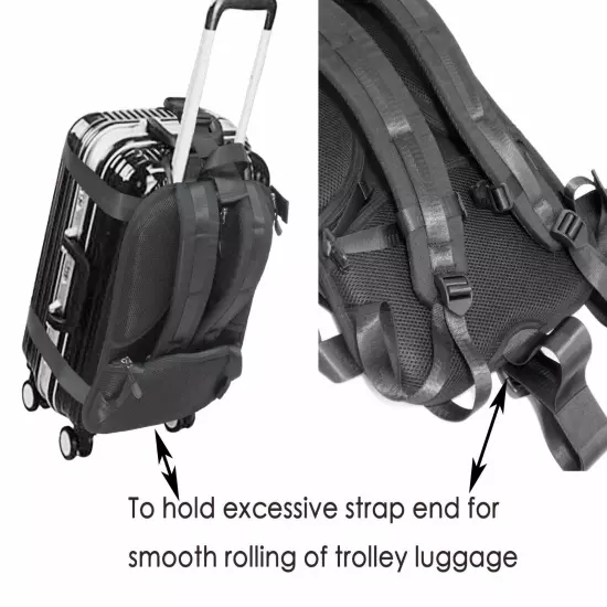 Hardcase / Carry On Trolley Luggage Backpack Conversion System Adjustable Straps